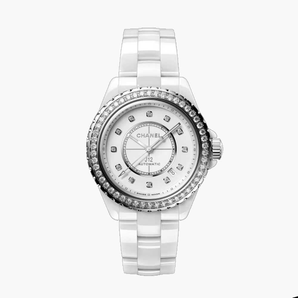 Montre J12 Lunette de Diamants Calibre 12.1, 38 mm - H7189