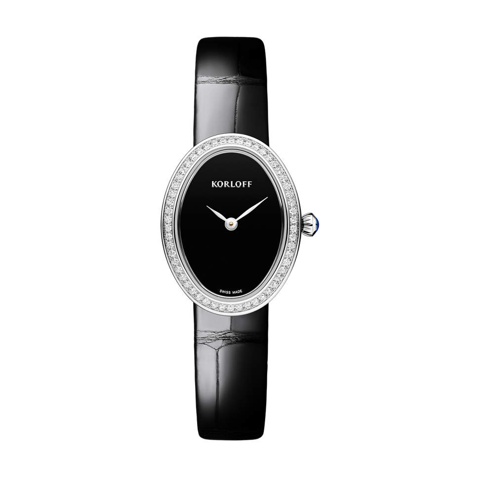 Montre Korloff JDT Laque noire et diamants - 04WA830128