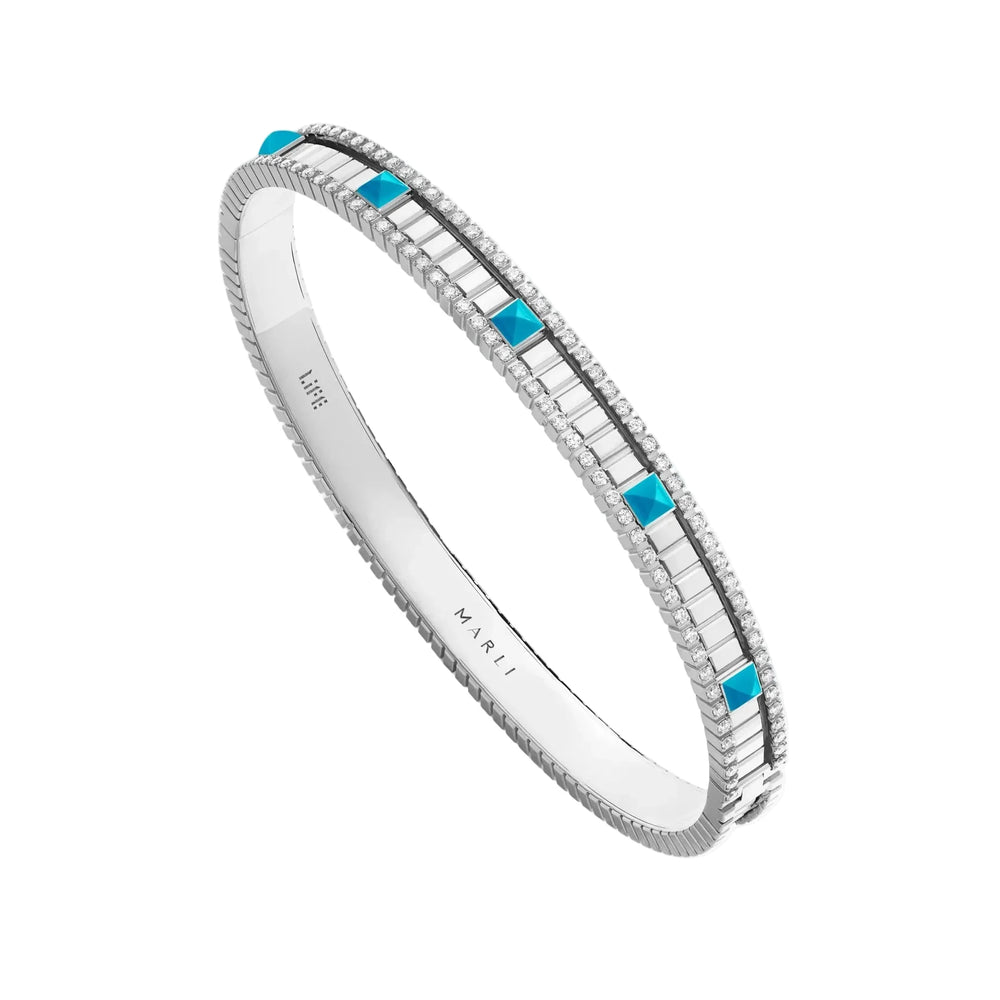 Bracelet Marli New York à charnière en diamant LIFE-B1WGTQ