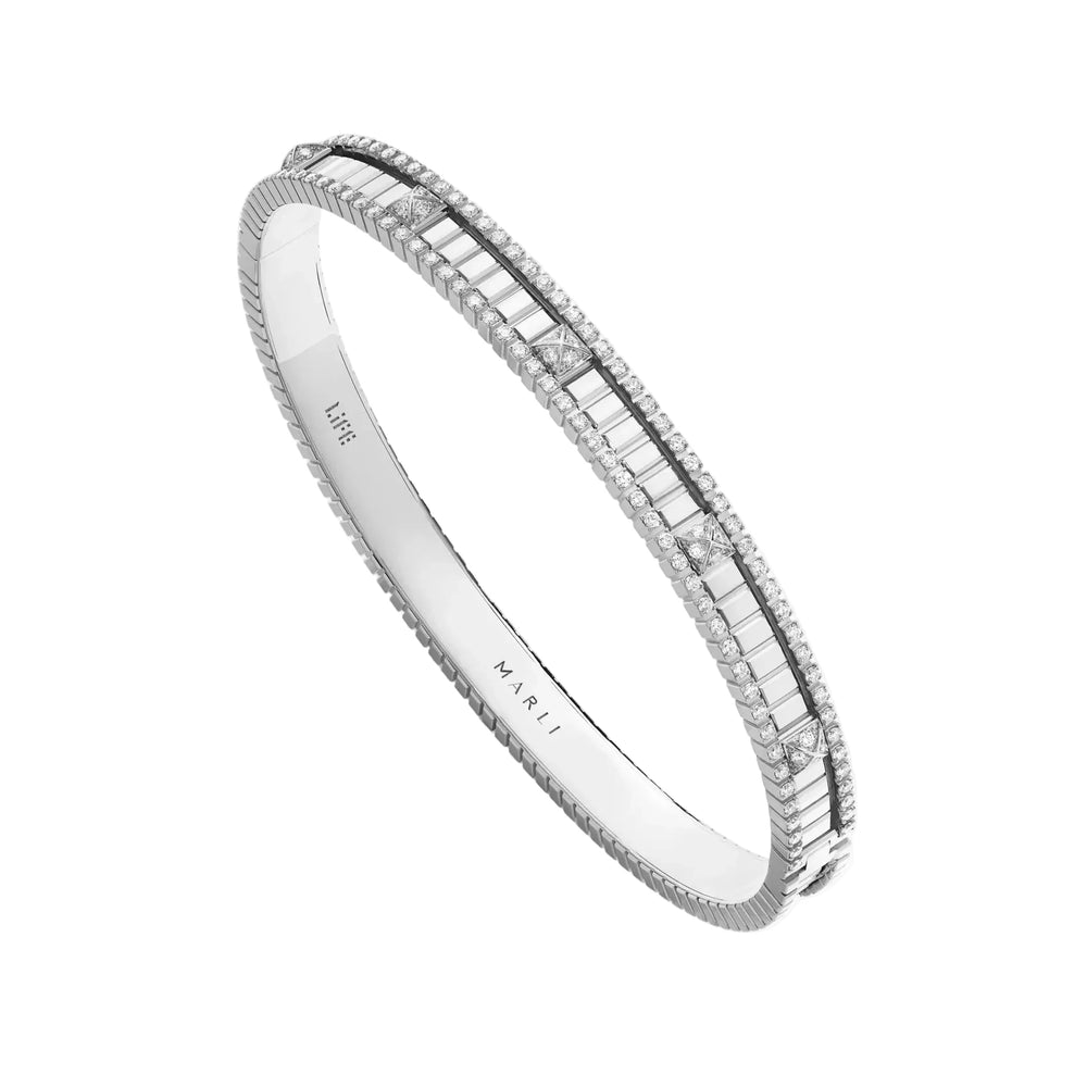 Bracelet Marli New York à charnière avec diamants LIFE-B3WGDD