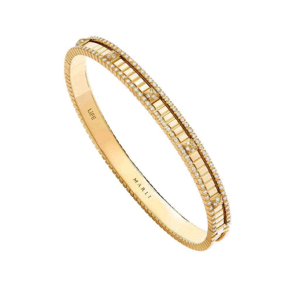 Bracelet Marli New York à charnière avec diamants LIFE-B3YGDD