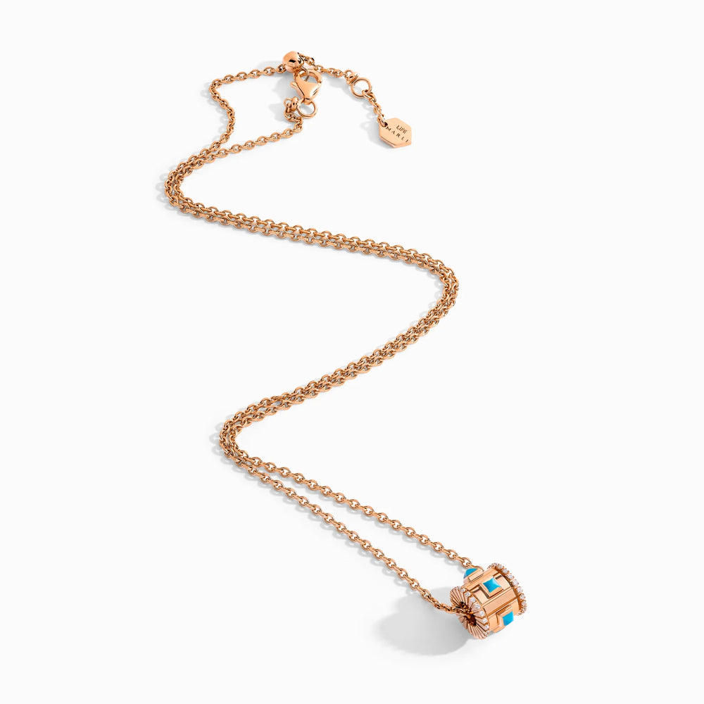 Collier pendentif rotatif en diamant LIFE VIE-N1RGTQ