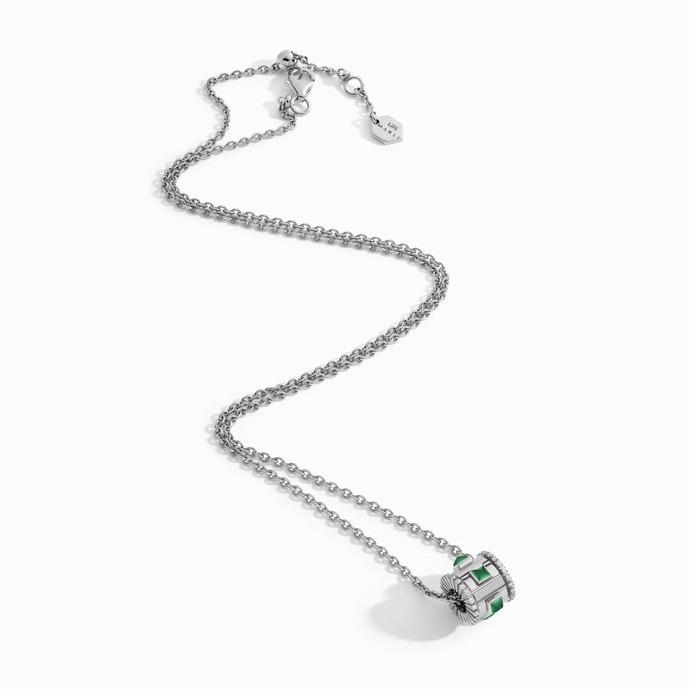 Collier pendentif rotatif en diamant LIFE VIE-N1WGGA