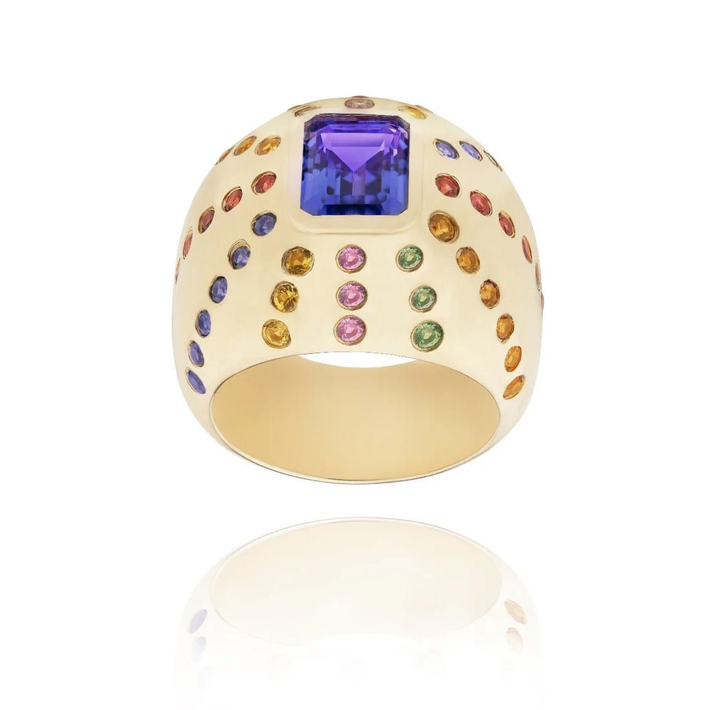 Bague Van Den Abeele Marteen Or tanzanite - Rainbow