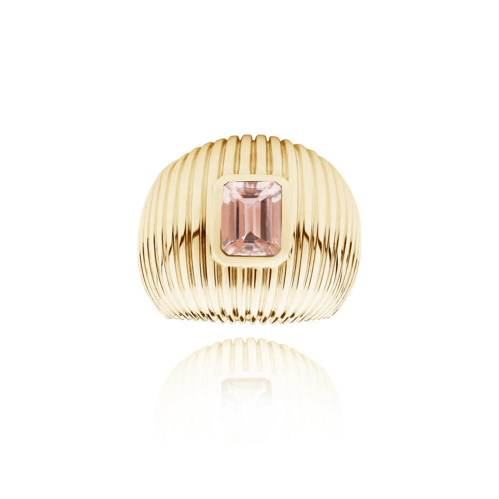 Bague Van Den Abeele Michelle or et morganite