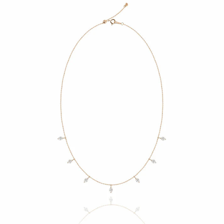 Collier Van Den Abeele marquise or rose