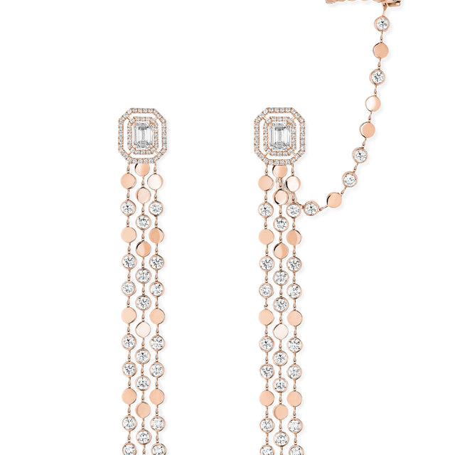 Boucles d'oreilles D-Vibes multi-rangs 12432-PG