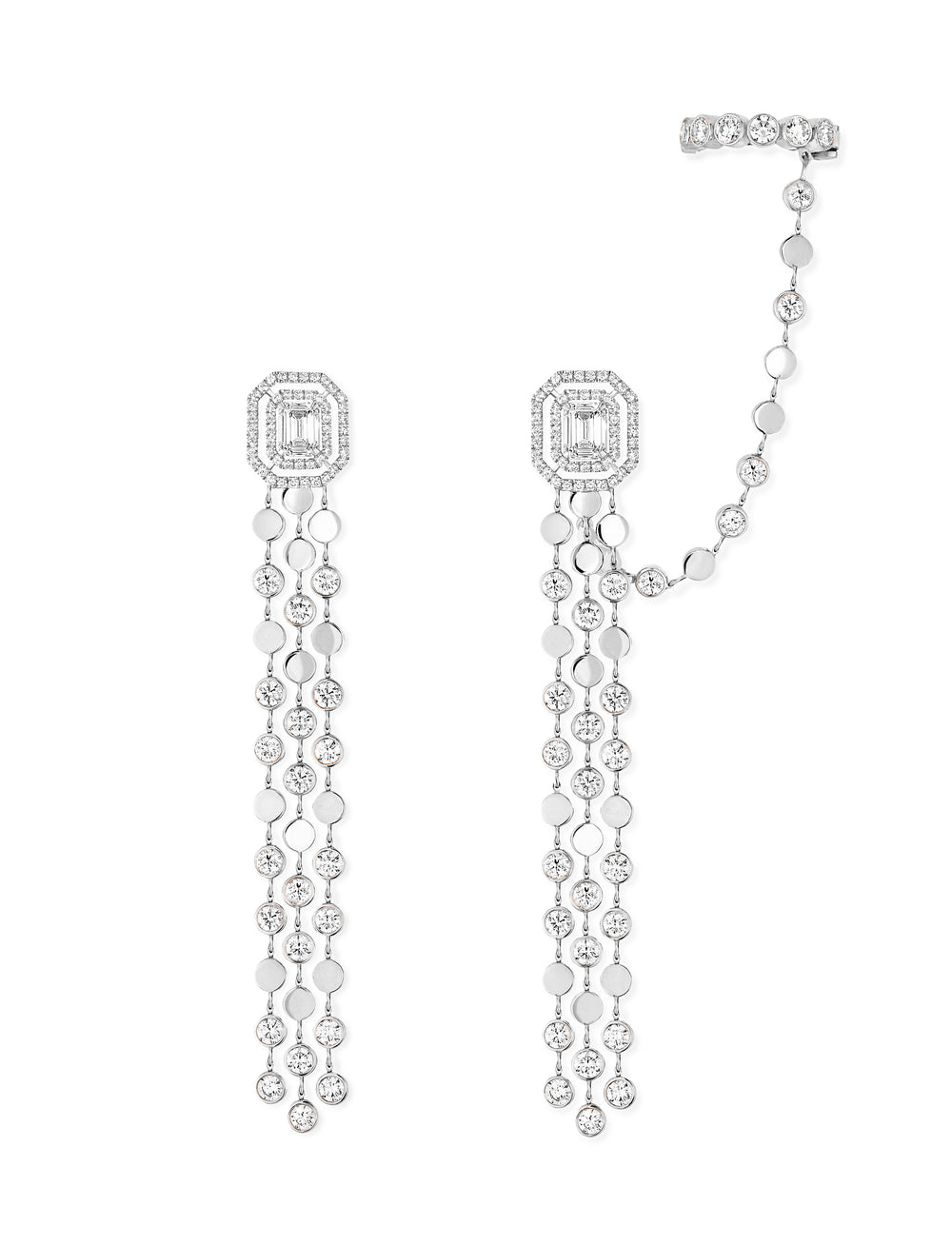Boucles d'oreilles D-Vibes multi-rangs 12432-WG