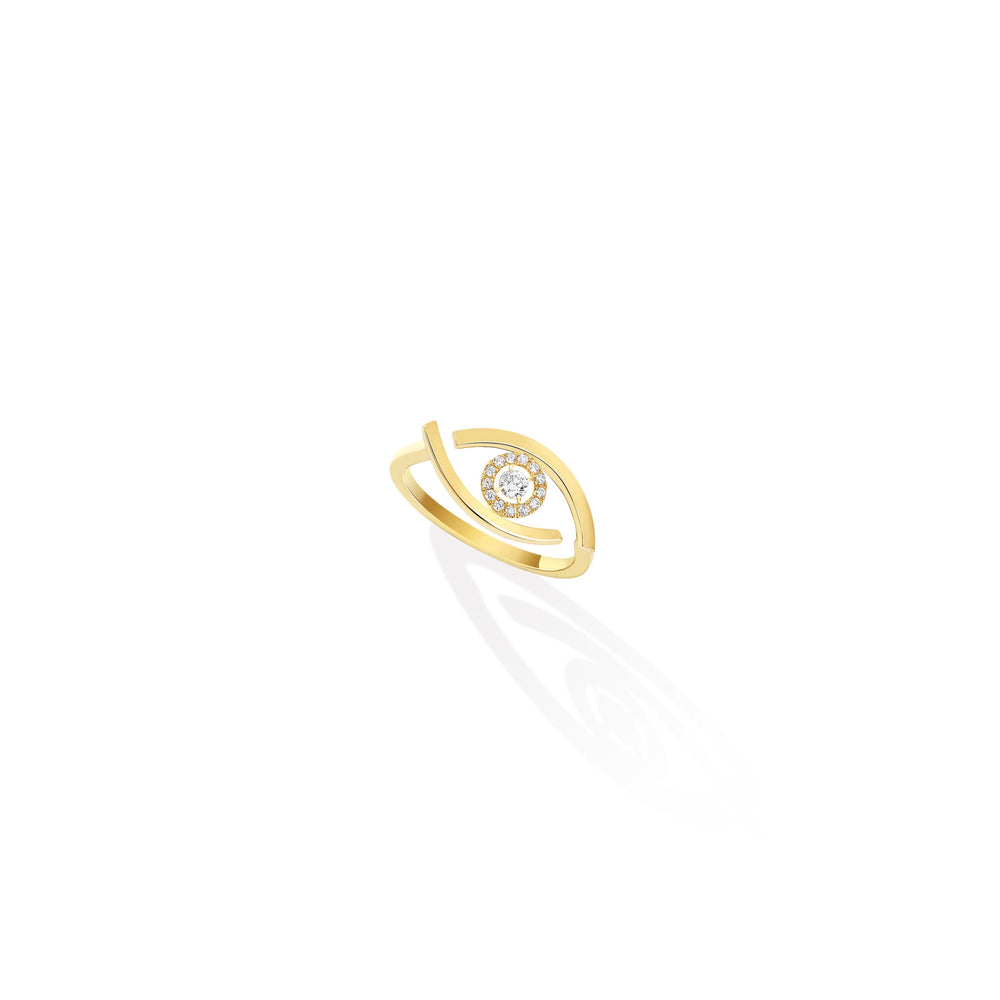 Bague diamant femme Lucky Eye 10036-YG
