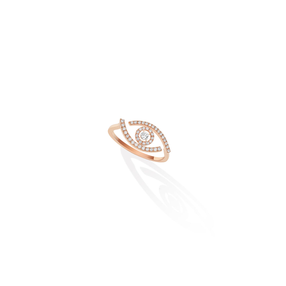 Bague diamant pavé femme Lucky Eye 10037-PG