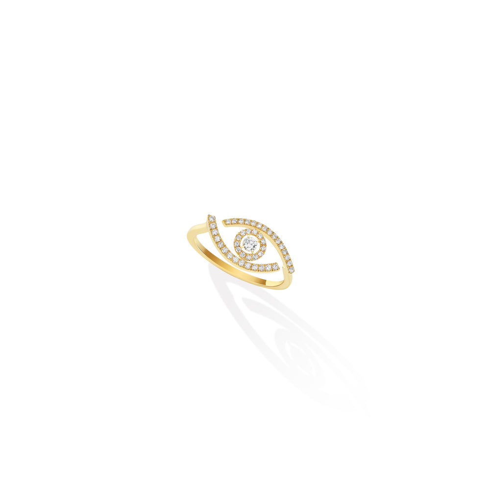 Bague diamant pavé femme Lucky Eye 10037-YG