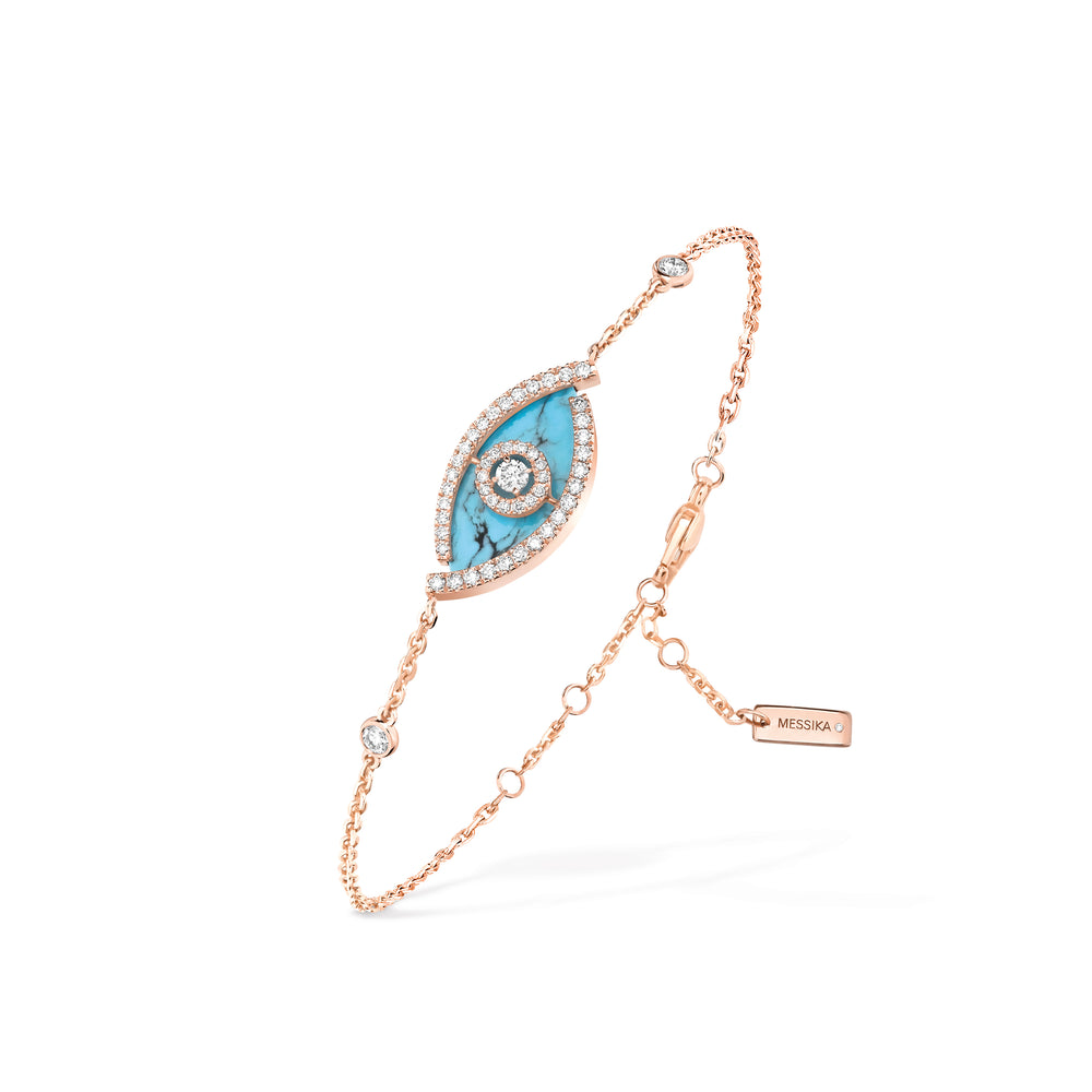 Bracelet diamant femme Lucky Eye Turquoise 12953-PG