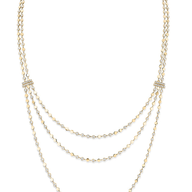 Collier long D-Vibes multi-rangs 12435-YG