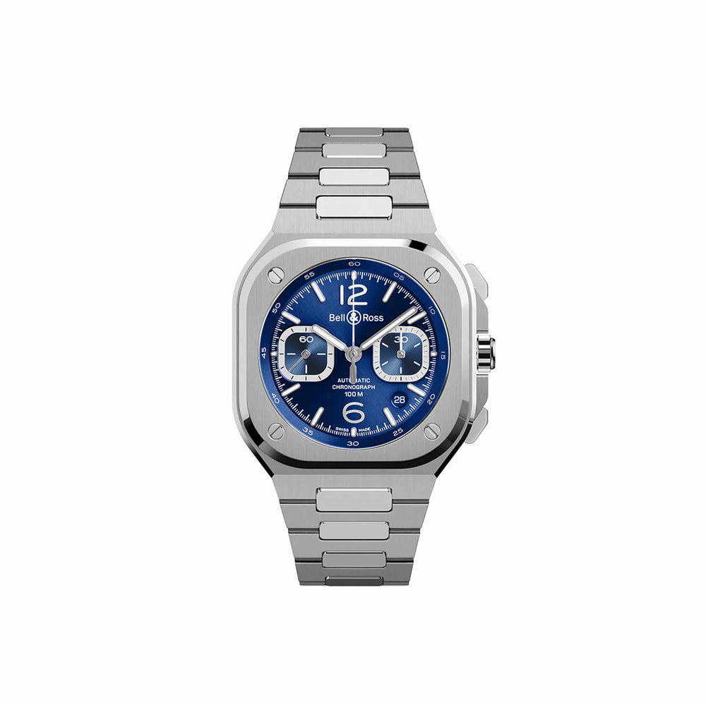 BR 05 CHRONO BLUE STEEL - BR05C-BLU-ST/SST
