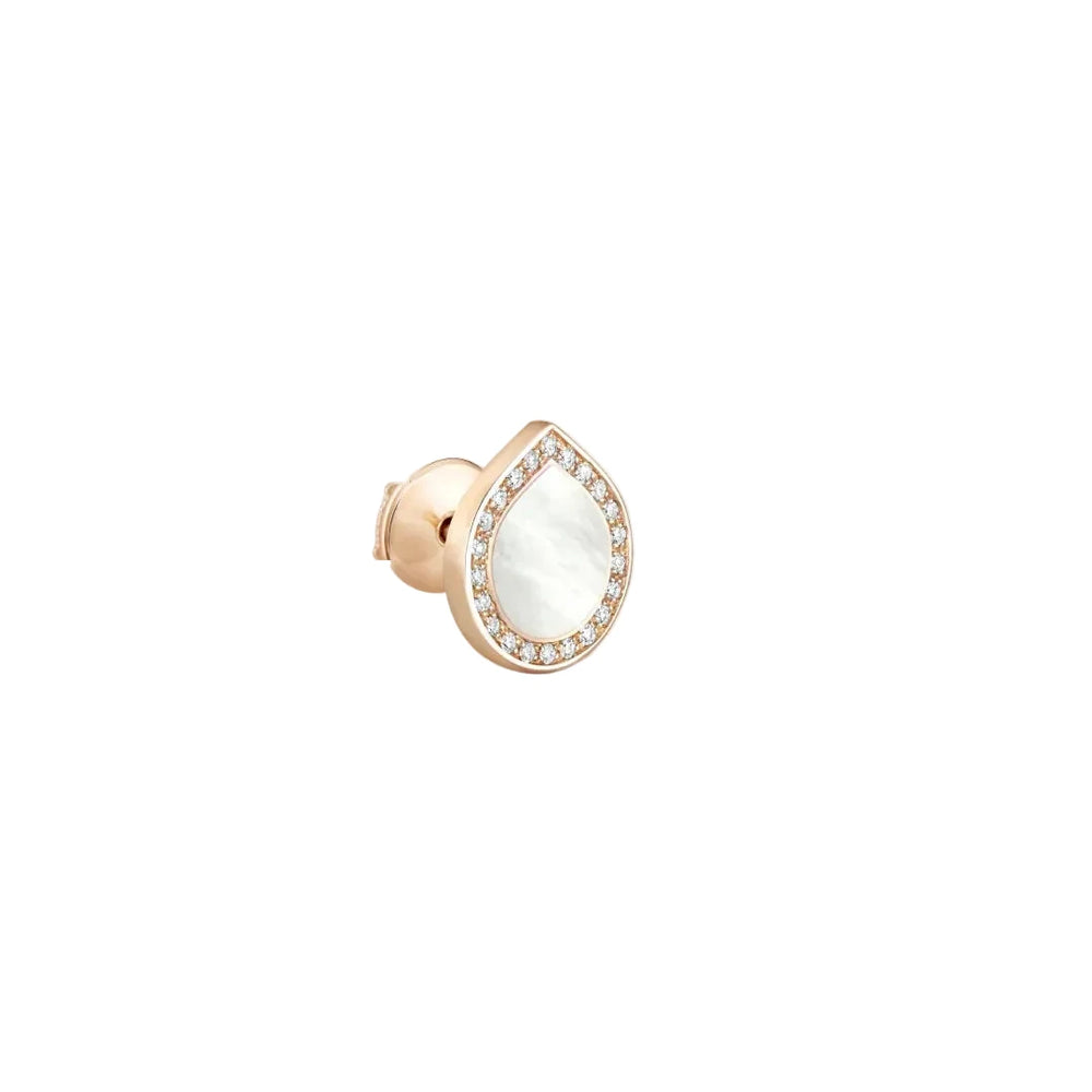 Boucle d'oreille Antifer en or rose avec nacre - EAF2AGPGN0000