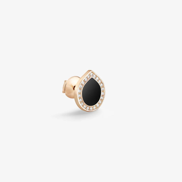 Boucle d'oreille Antifer en or rose avec Onyx - EAF2AGPGO0000