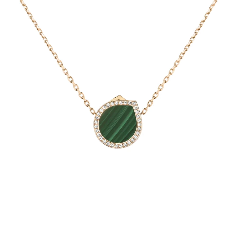 Pendentif Repossi Antifer en or rose avec Malachite - PAF2ADPGM0000