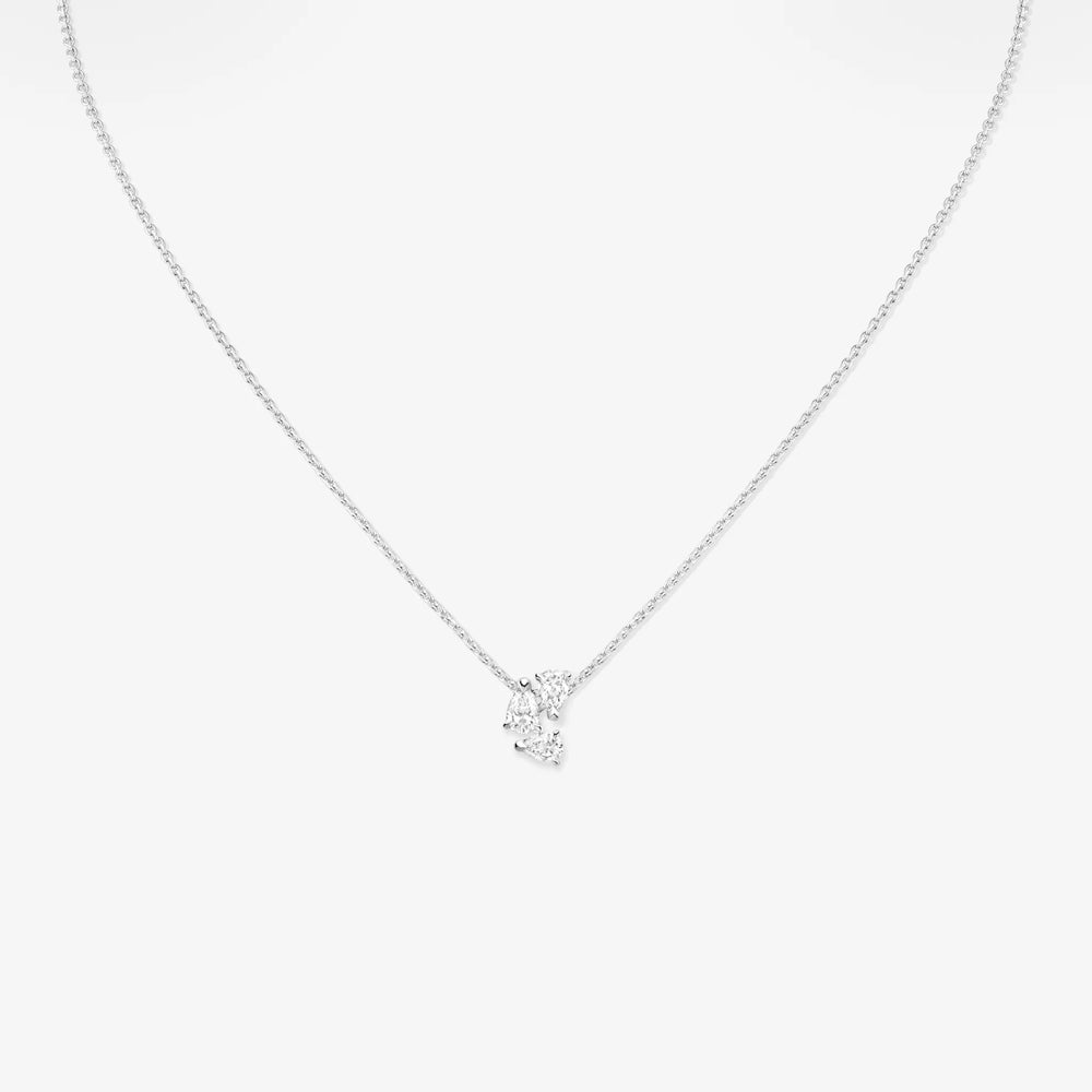 Pendentif Serti sur Vide en or blanc - PSV1ACWG00000