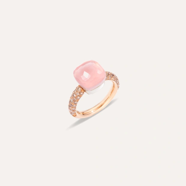Bague Nudo Quarzo Rosa Classic - PAC0040_O7000_BRCQR