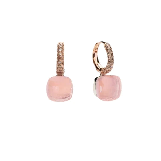 Boucles d’oreilles Pomellato Nudo Quarzo Rosa Classic - POB4010_O6000_BRCQR