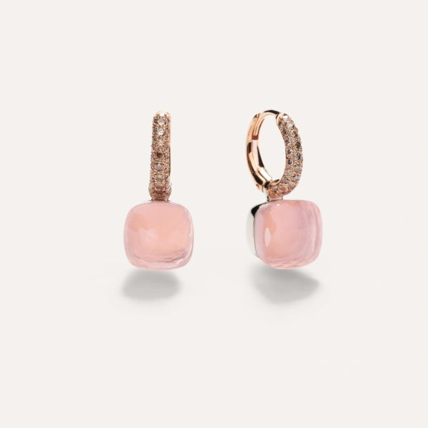 Boucles D’Oreilles Nudo Quarzo Rosa Classic - POB4010_O6000_BRCQR