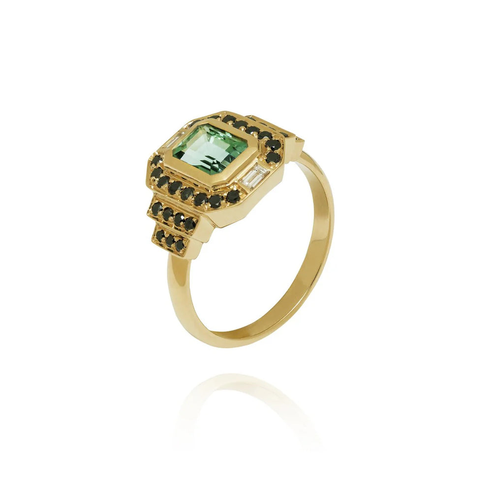 Bague Van Den Abeele Pandorre Tourmaline verte
