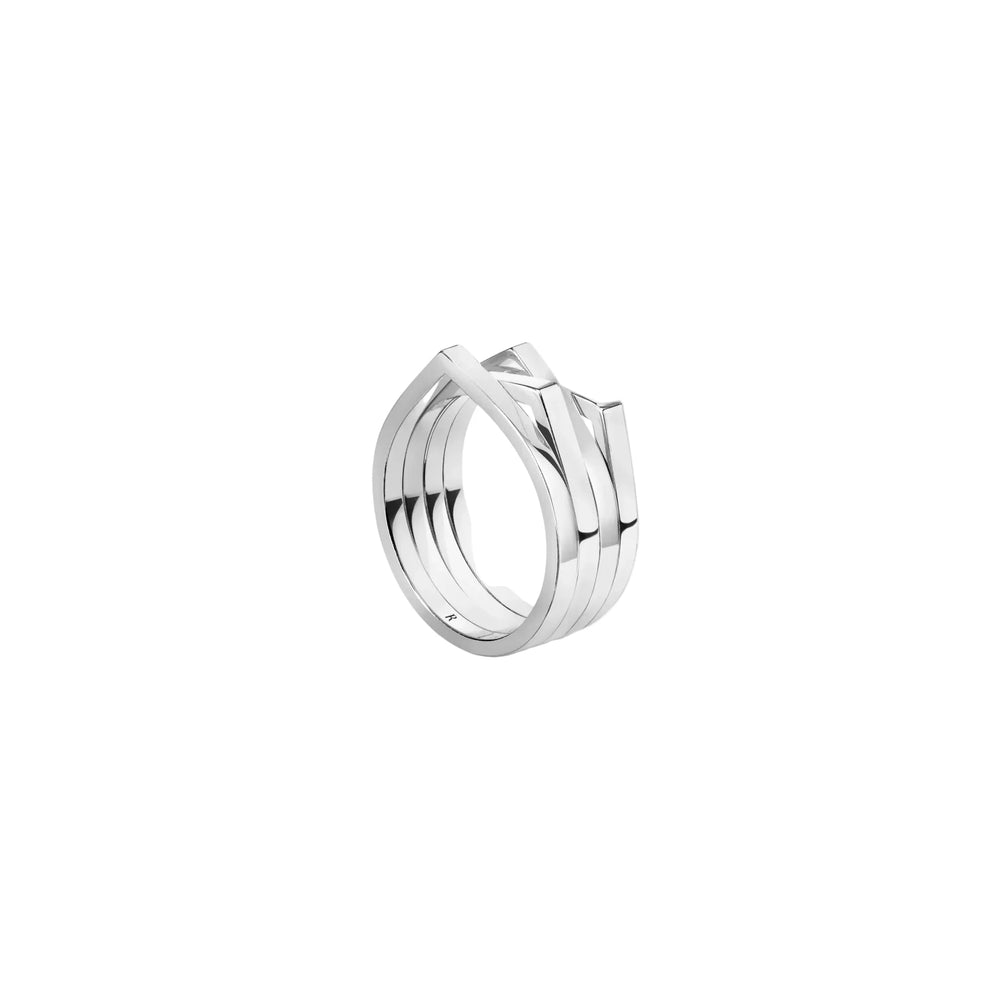 Bague Repossi Antifer en or blanc uni 4 rangs - RAF0BEWG00000