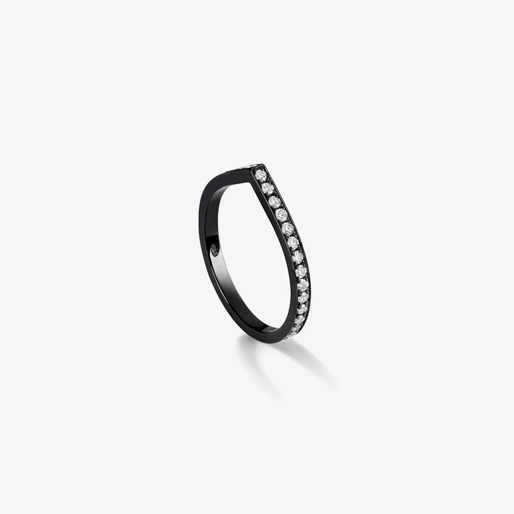 Bague Antifer en or noir pavée de diamants - RAF2AOWG00BC0