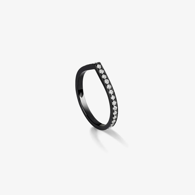 Bague Antifer en or noir pavée de diamants - RAF2AOWG00BC0
