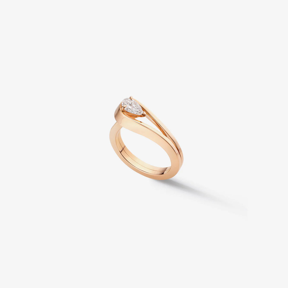 Bague Serti Inversé en or rose - RCR1AAPG04000