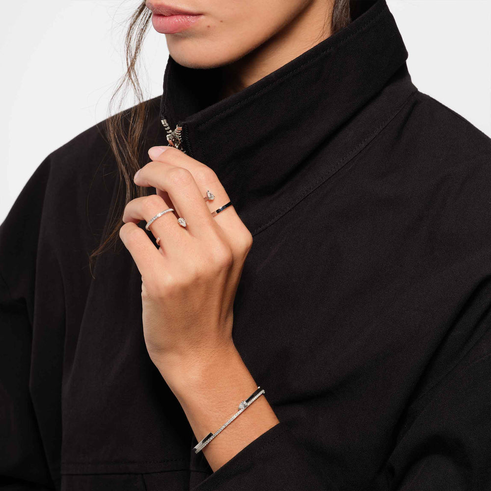 Bracelet Repossi Serti sur Vide serti d'1 diamant - BSV3AEWG00000