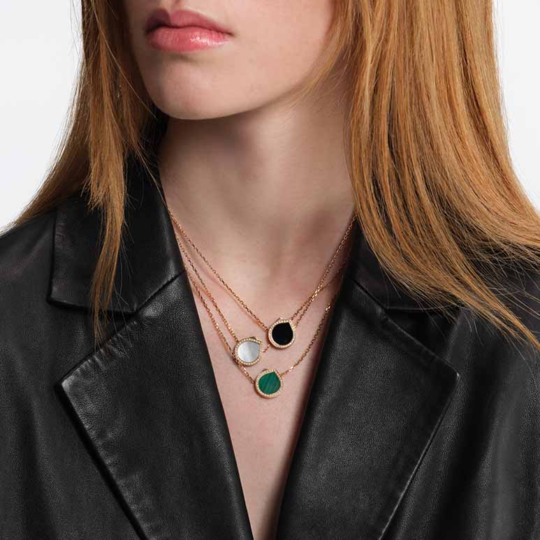 Pendentif Repossi Antifer en or rose avec Onyx - PAF2ADPGO0000