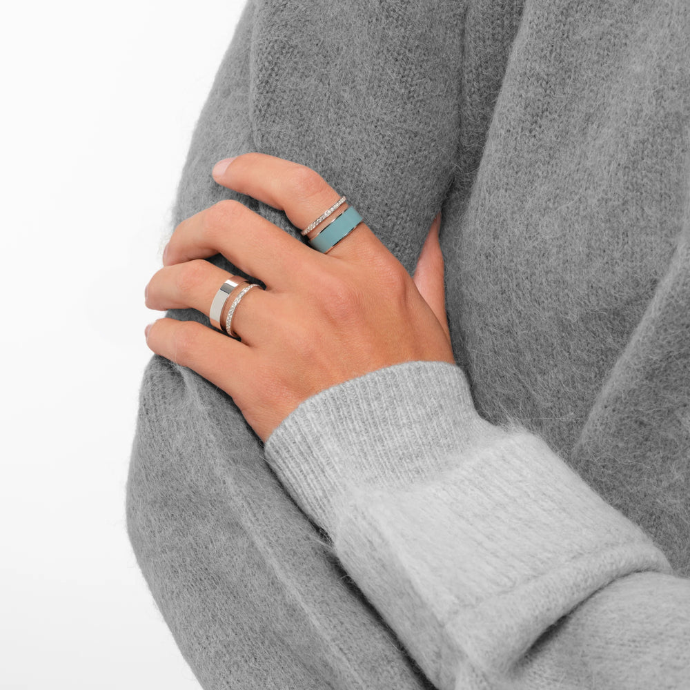 Repossi Berbere 2-row ring in white gold - RMO0AAWG00000