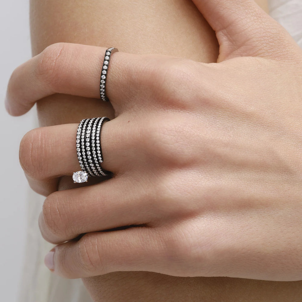 Bague Blast en or noir - RBL3ABWG03BC0