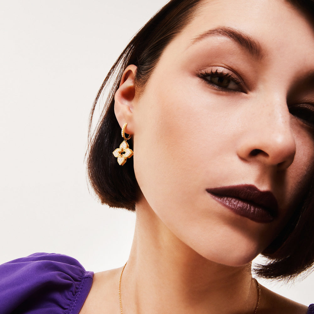 BOUCLES D'OREILLES PRINCESSE VÉNITIENNE AVEC DIAMANTS - ADR777EA3317_Y