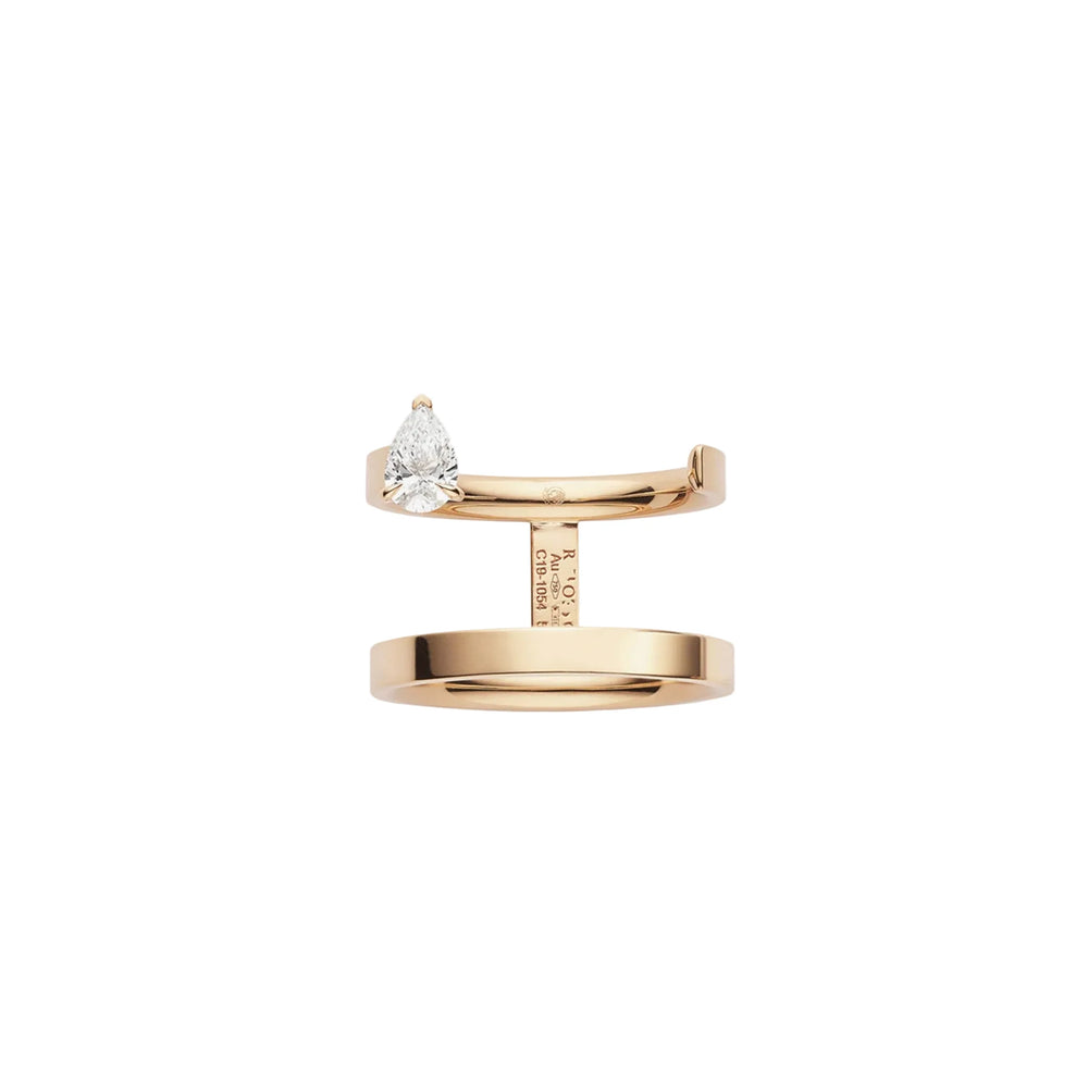Bague Repossi Serti sur Vide en or rose - RSV1BAPG03000