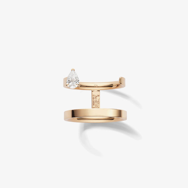 Bague Serti sur Vide en or rose - RSV1BAPG03000