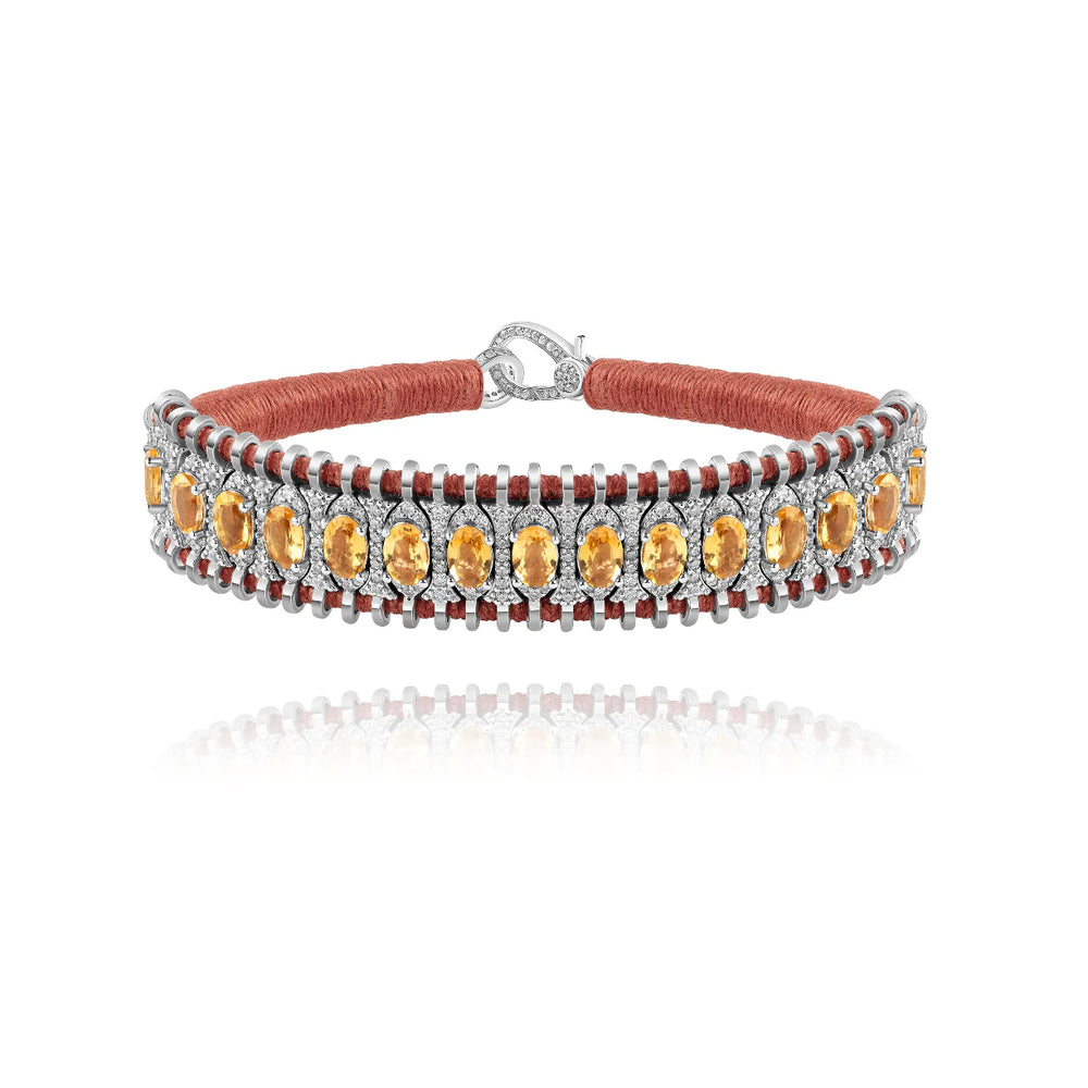 Bracelet Van Den Abeele Santos Blush - Citrine