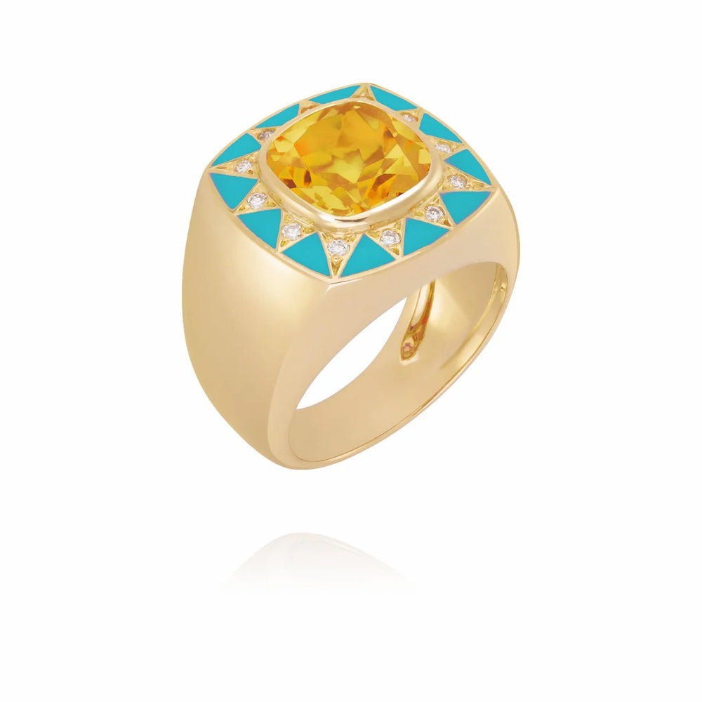 Bague Van Den Abeele Stella turquoise