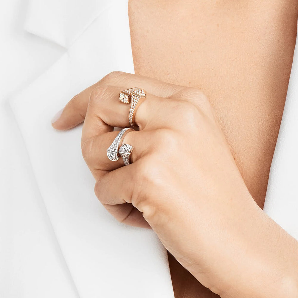 Bague Midi Slim Cléo avec diamants - CLEO-R48YGDD