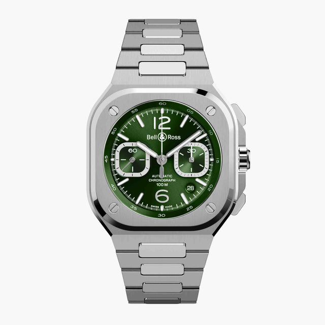 BR 05 CHRONO GREEN STEEL