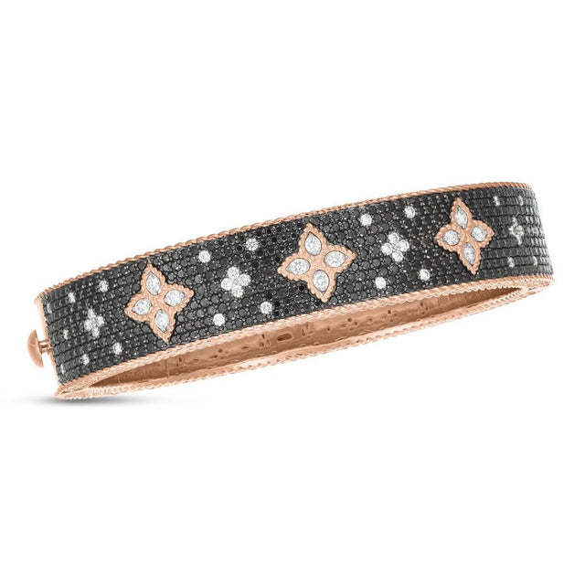 BRACELET PRINCESSE VÉNITIEN AVEC DIAMANTS NOIRS ET BLANCS - ADR888BA1888_RB