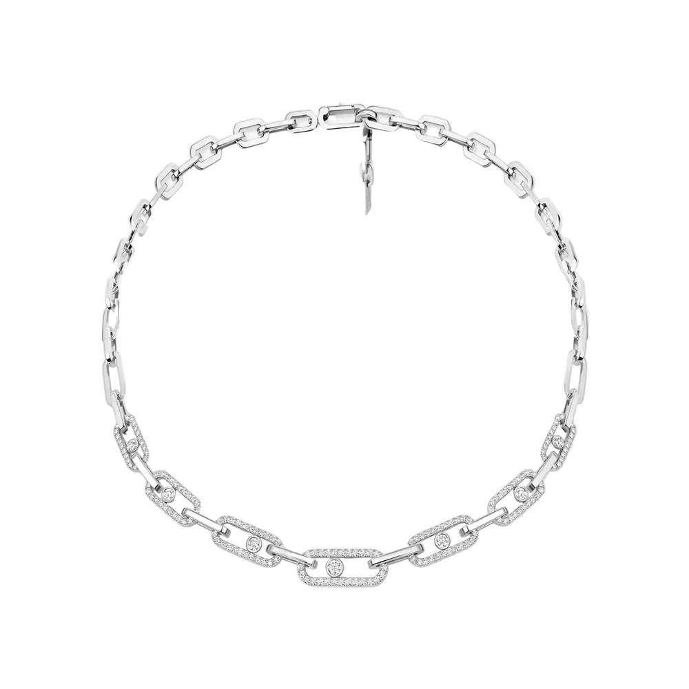 Collier Messika Move Link pavé 14042-WG