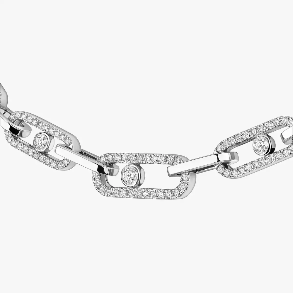 Collier Messika Move Link pavé 14042-WG