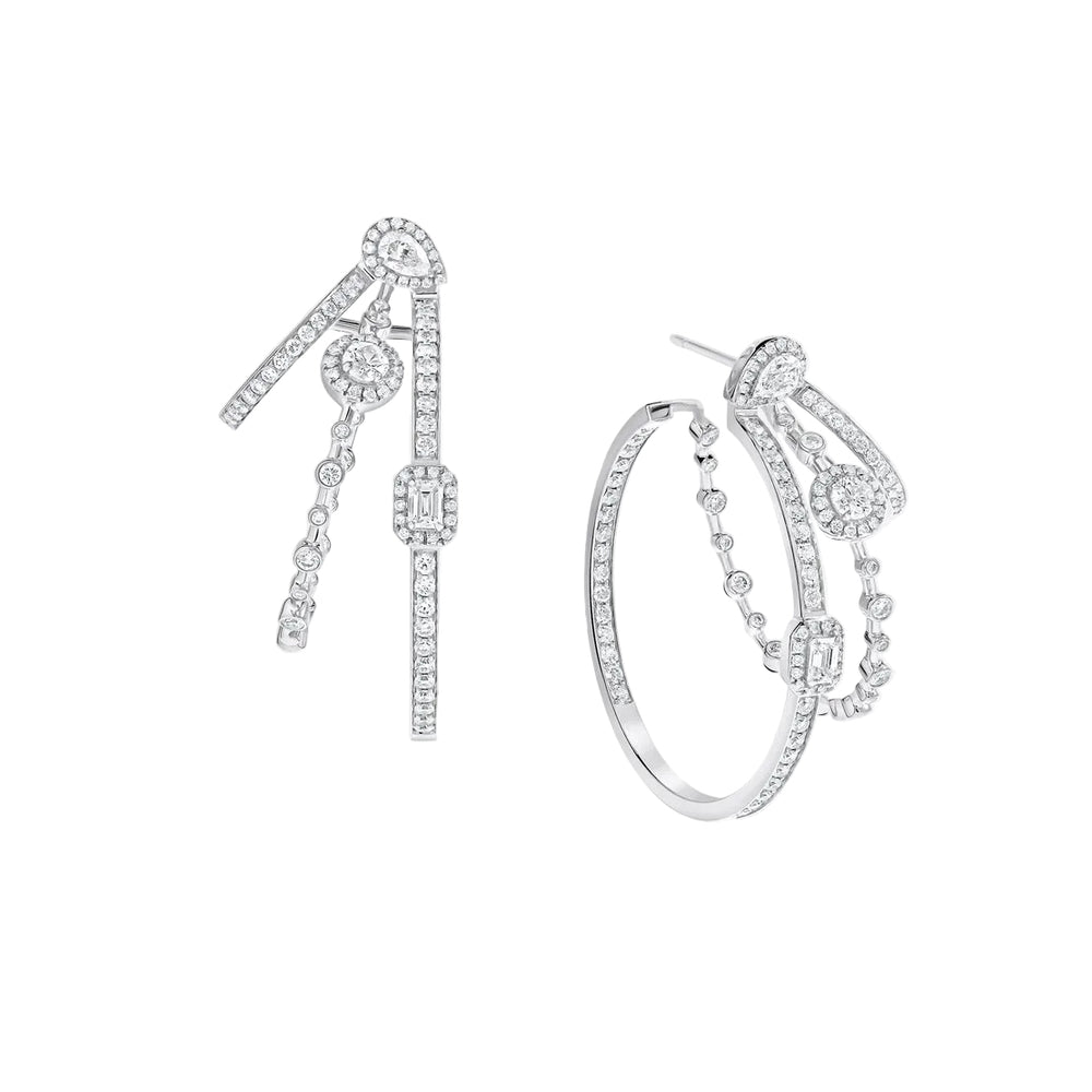 Boucles d'oreilles Sartoro Trilogie Radiance Trio TRIL-E9WG