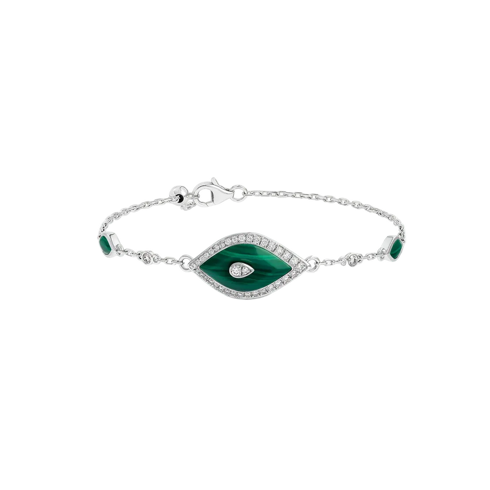 Bracelet Sartoro Ondes Forever Malachites ONDES-B10WGMLC