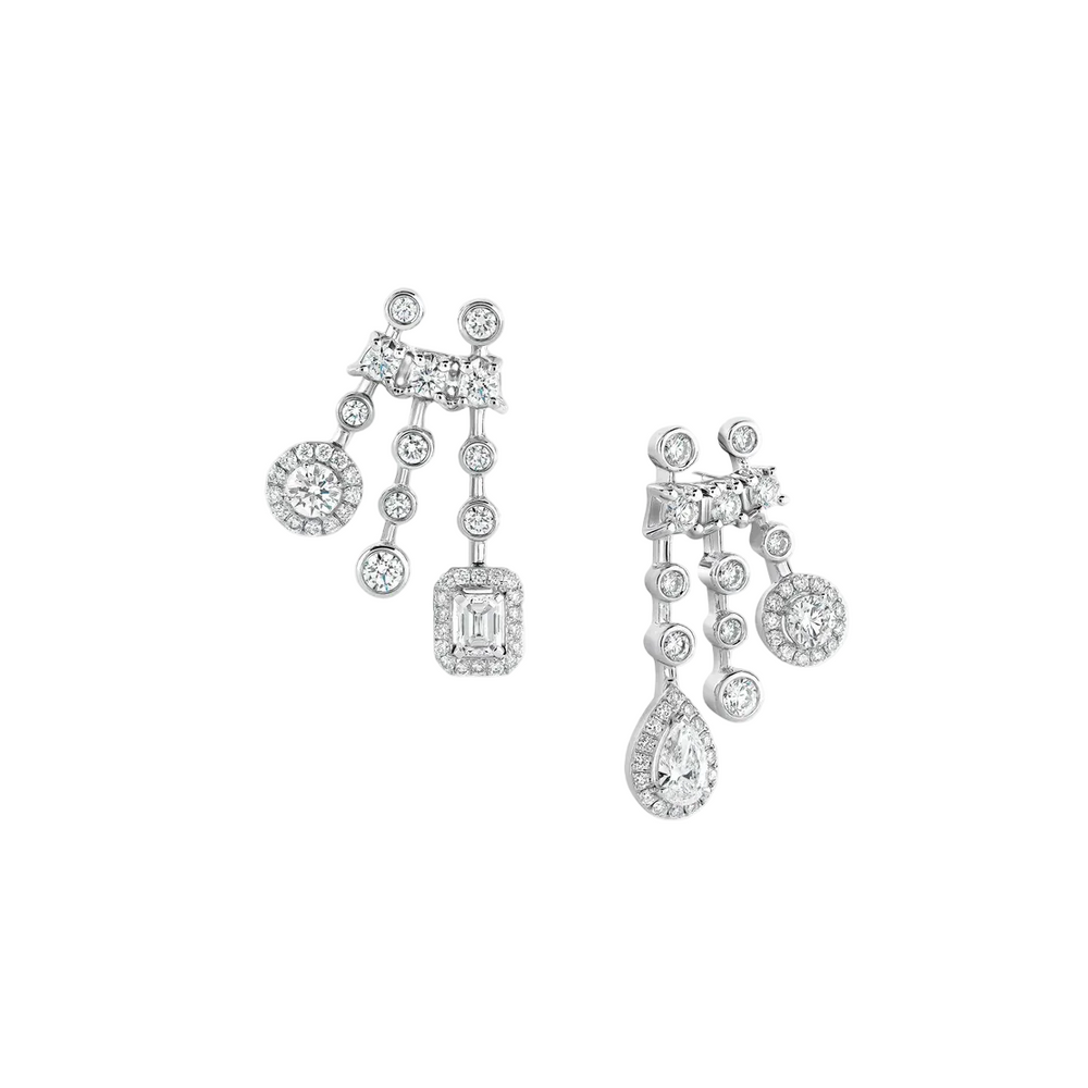 Boucles d'oreilles Sartoro Trilogie Radiance Signature TRIL-E24WG