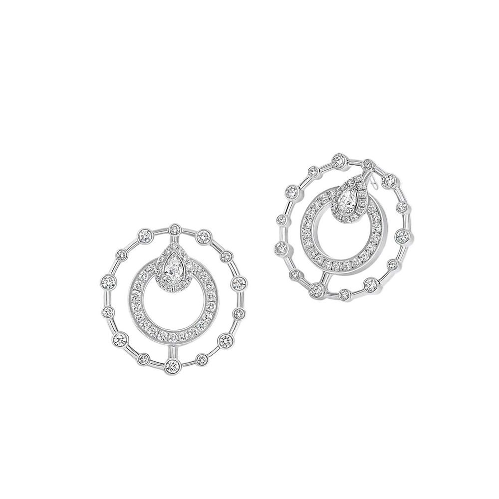 Boucles d'oreilles Sartoro Trilogie Radiance Signature TRIL-E25WGPS