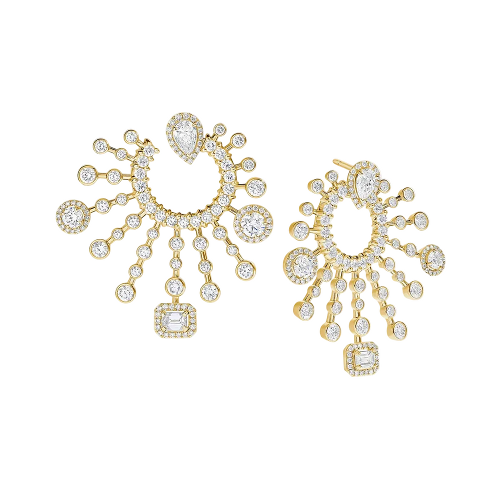Boucles d'oreilles Sartoro Trilogie Radiance Iconic TRIL-E18YG