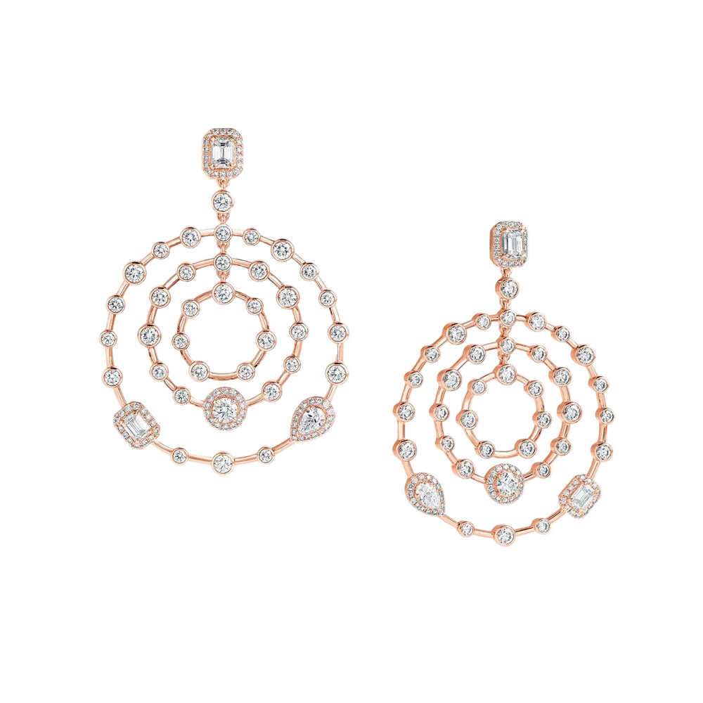 Boucles d'oreilles Sartoro Trilogie Radiance Signature TRIL-E2YG